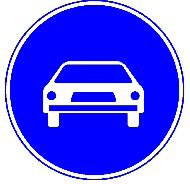 דרך לרכב מנועי בלבד