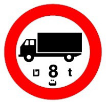 כניסה אסורה לרכב משא שמשקלו הכולל עול...