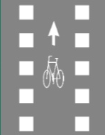 סימון מעבר חצייה לאופניים