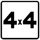 דרך מסומנת לטיול המיועדת לרכב 4X4 בלבד.