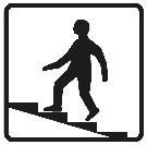 מעבר עילי להולכי רגל (עם מדרגות).