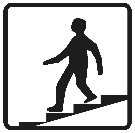 מעבר תחתי להולכי רגל (עם מדרגות).